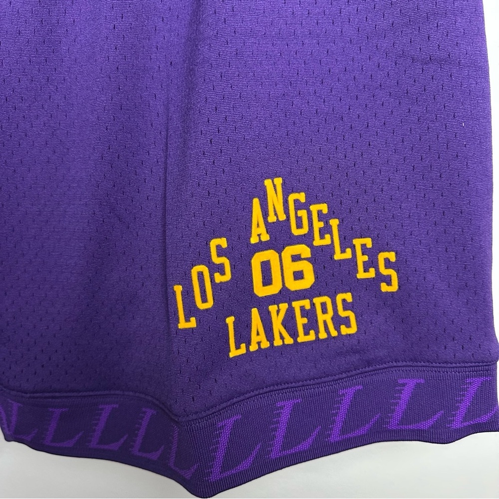 NBA X BODEGA WORLDWIDE RESPECT LAKERS SHORTS - Picture 3 of 12